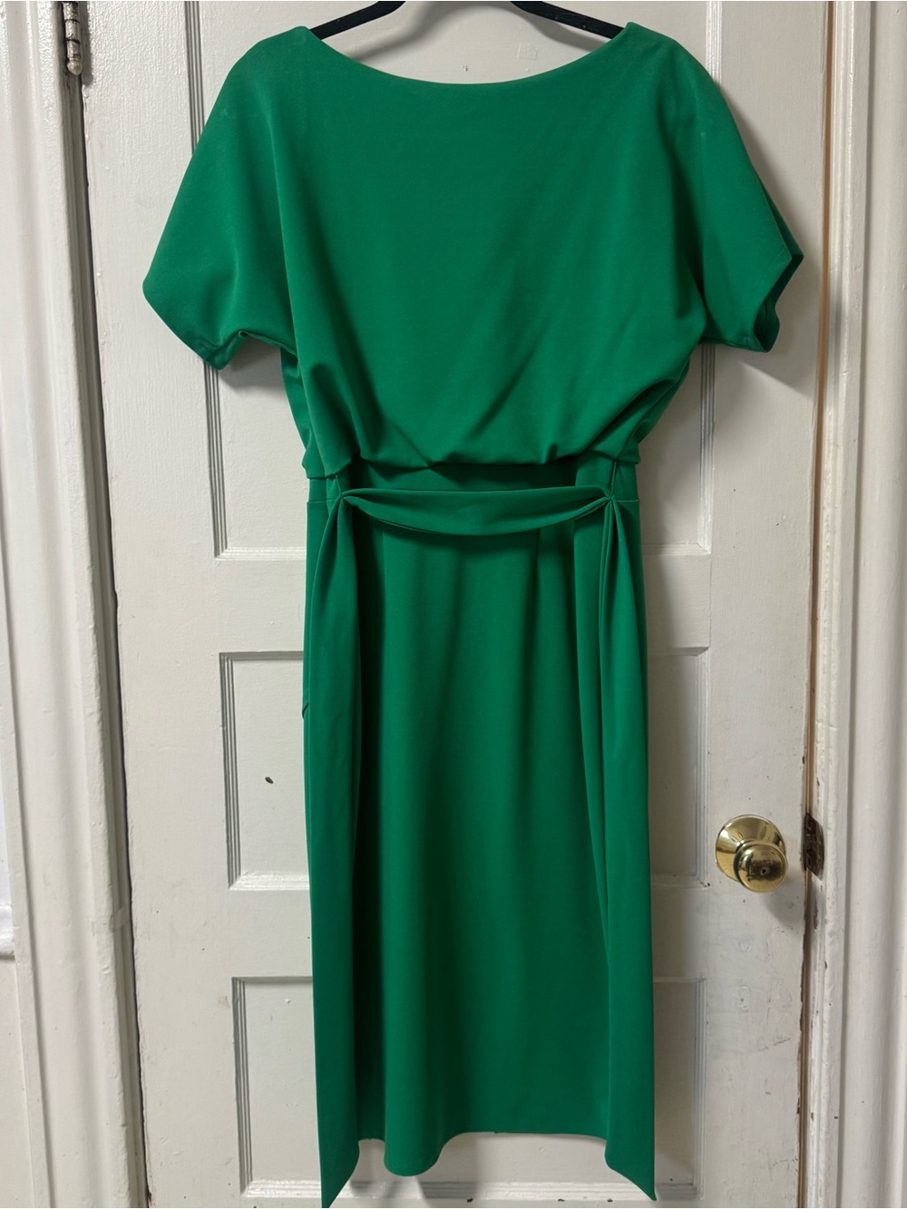 Joseph Ribkoff Emerald Green Dress with Tie Detail - Picture 6 of 11